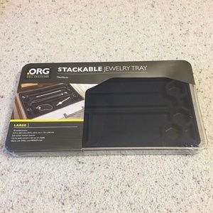 Stackable Large Jewelry Tray w/18 compartments NWT